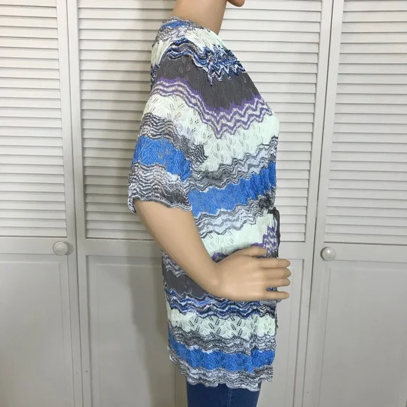 Missoni Chevron Multicolor Cardigan Size 10